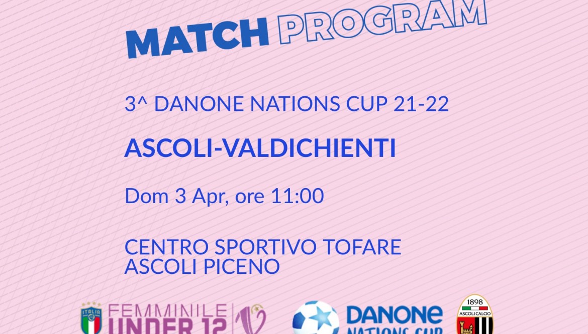 DANONE NATIONS CUP | IL PROGRAMMA DELLA 3^ GIORNATA