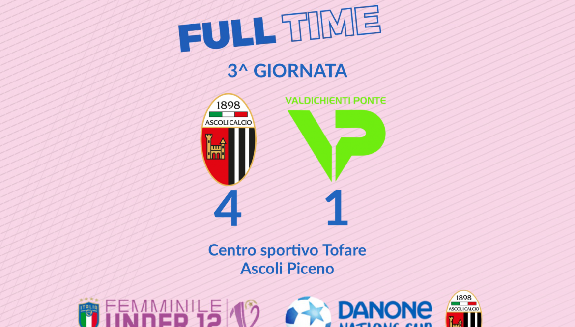 3^ DANONE NATIONS CUP 21-22 | ASCOLI-VALDICHIENTI 4-1