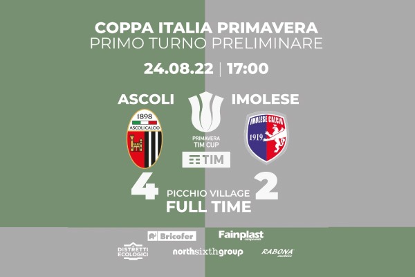 COPPA ITALIA PRIMAVERA | ASCOLI-IMOLESE 4-2