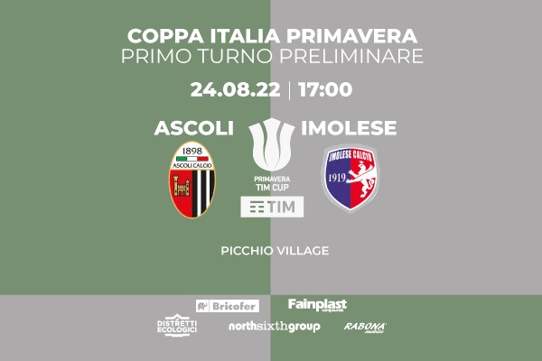 COPPA ITALIA PRIMAVERA | DOMANI ASCOLI-IMOLESE