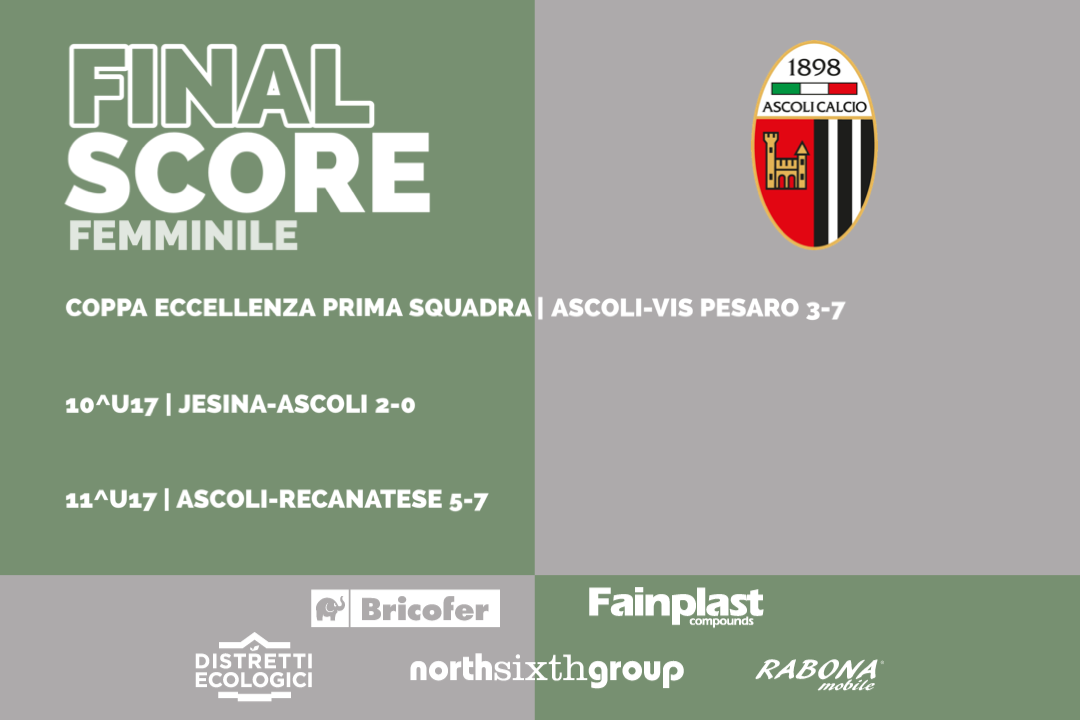 ASCOLI CALCIO FEMMINILE | I RISULTATI DEL WEEKEND