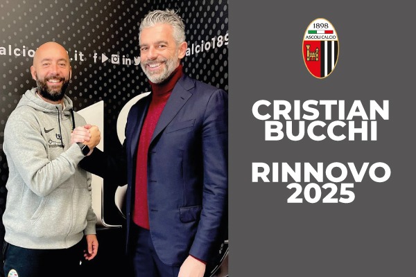 Ufficiale: l’Ascoli e Mister Bucchi rinnovano fino al 2025.