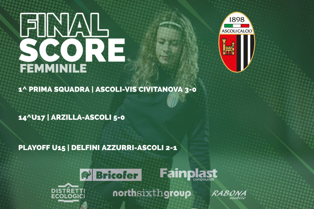 ASCOLI CALCIO FEMMINILE | I RISULTATI DEL WEEKEND