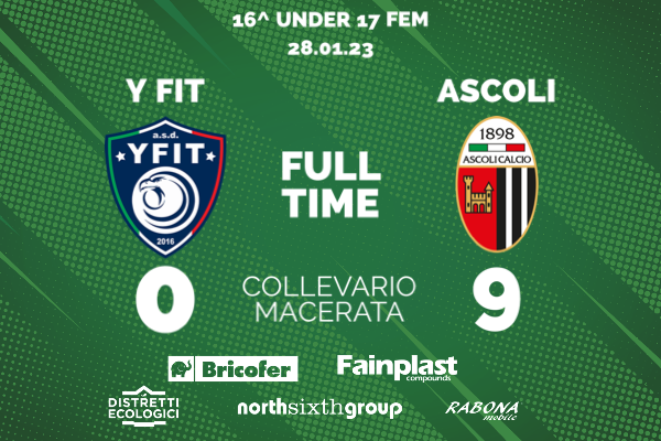 UNDER 17 FEMMINILE | Y FIT-ASCOLI 0-9