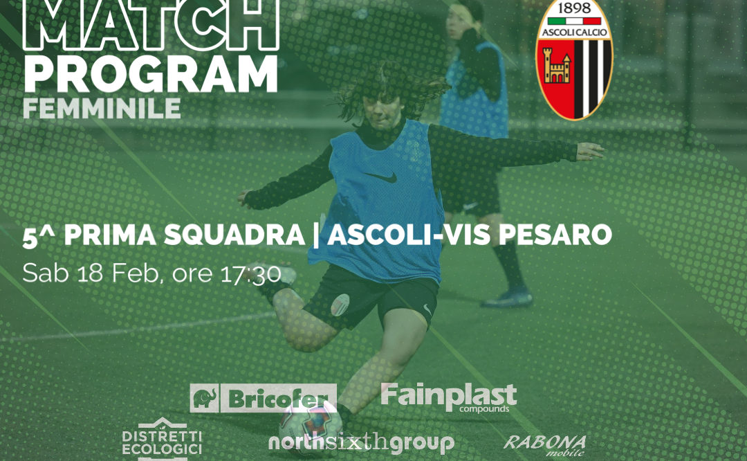 ASCOLI CALCIO FEMMINILE | IL PROGRAMMA DEL WEEKEND