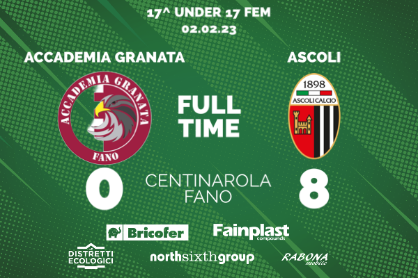 UNDER 17 FEMMINILE | ACCADEMIA GRANATA-ASCOLI 0-8