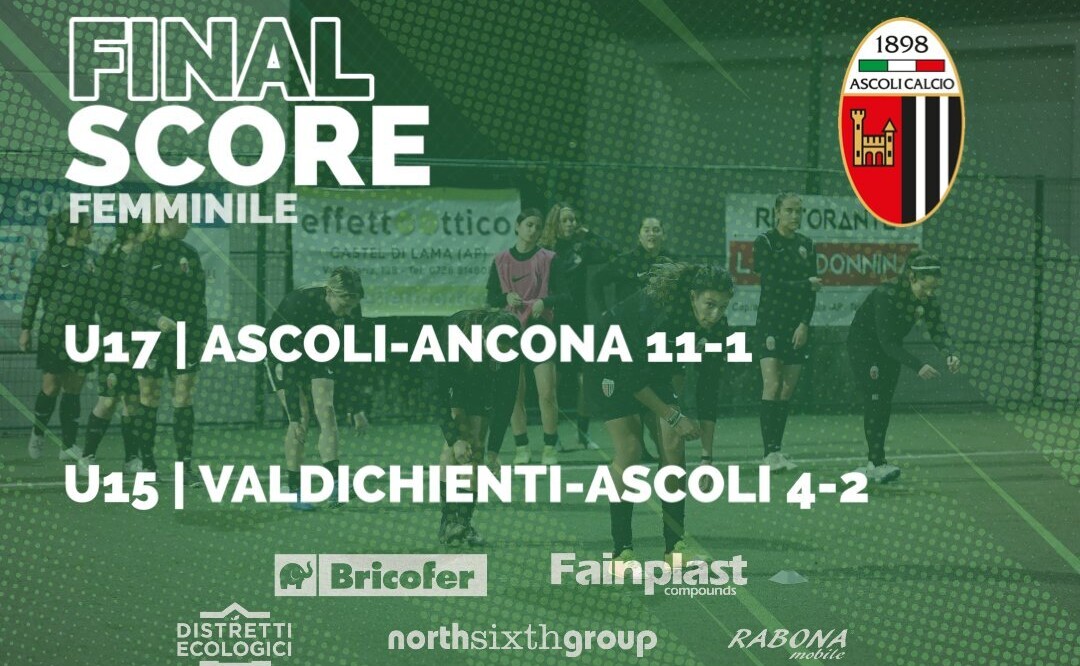 ASCOLI CALCIO FEMMINILE | I RISULTATI DEL WEEKEND