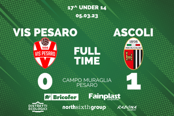 UNDER 14 | VIS PESARO-ASCOLI 0-1