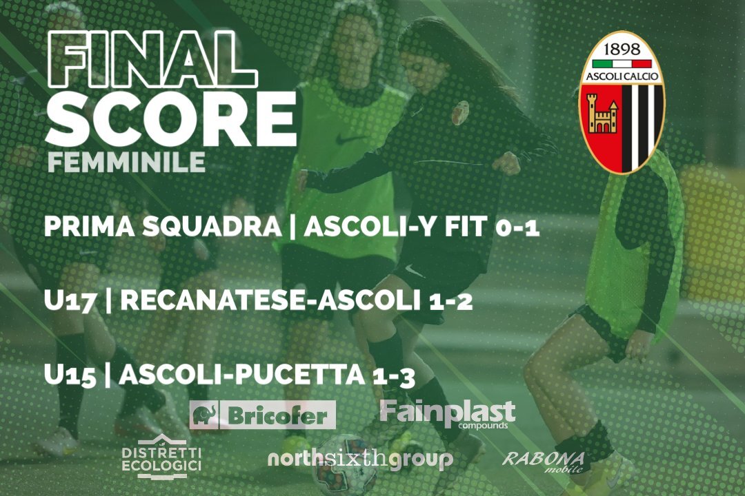 ASCOLI CALCIO FEMMINILE | I RISULTATI DEL WEEKEND