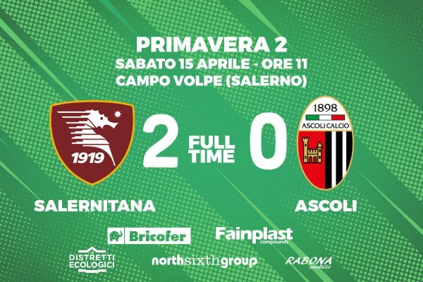 PRIMAVERA 2 | SALERNITANA ASCOLI 2-0