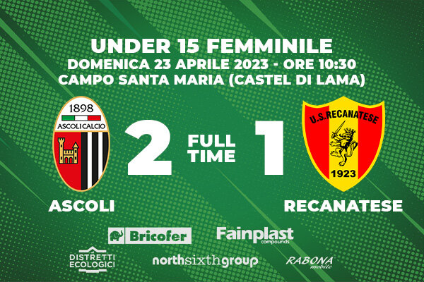 U15 FEMMINILE | ASCOLI-RECANATESE 2-1