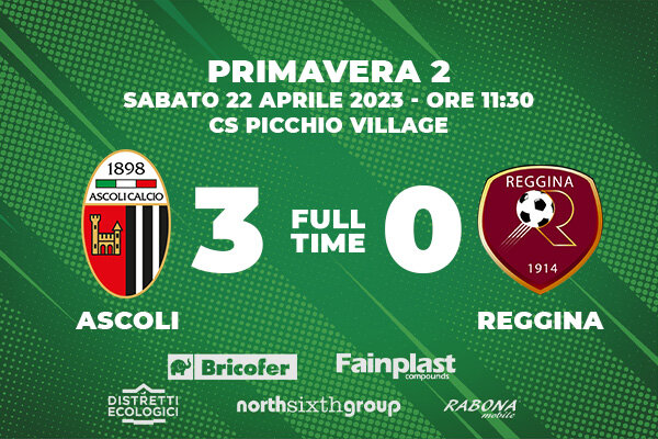 PRIMAVERA 2 | ASCOLI-REGGINA 3-0