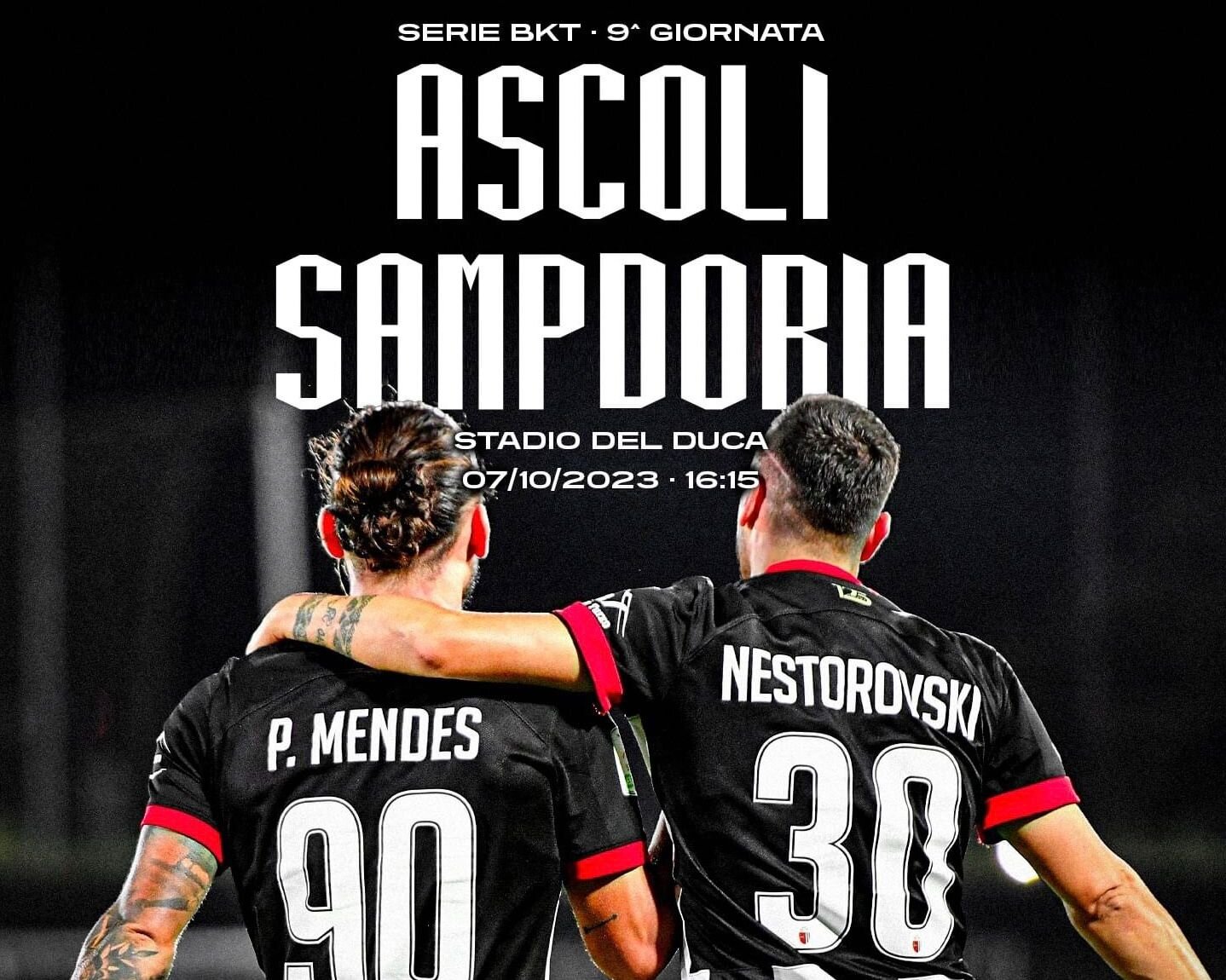 ASCOLI-SAMPDORIA 1-1