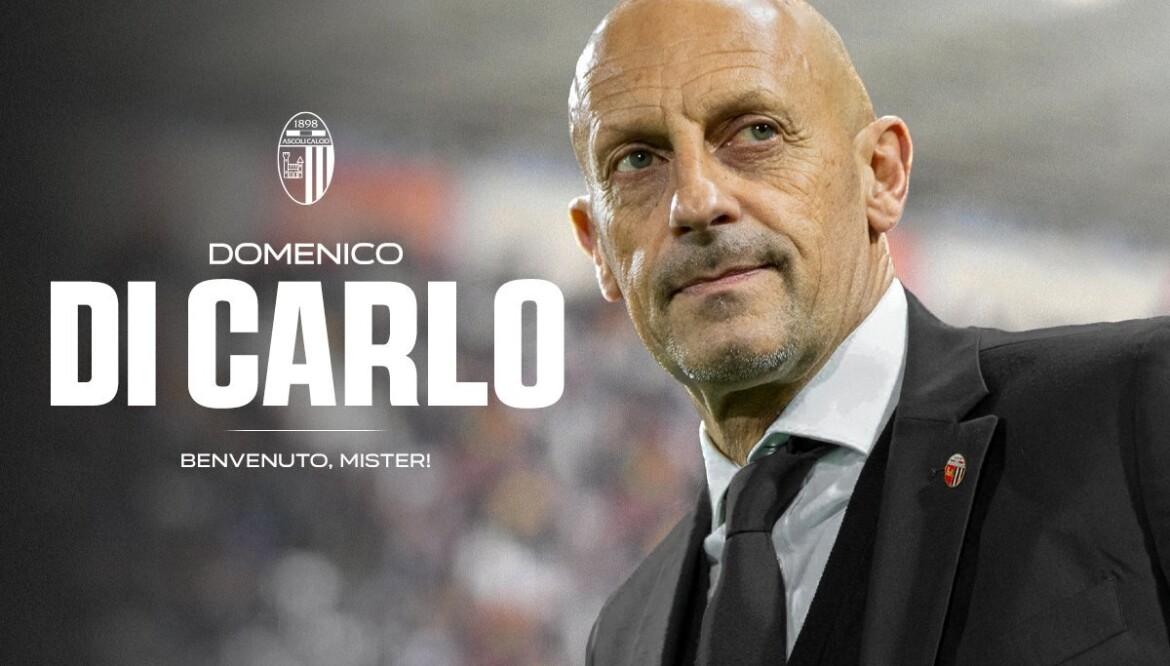 Domenico Di Carlo è il nuovo allenatore dell’Ascoli Calcio.