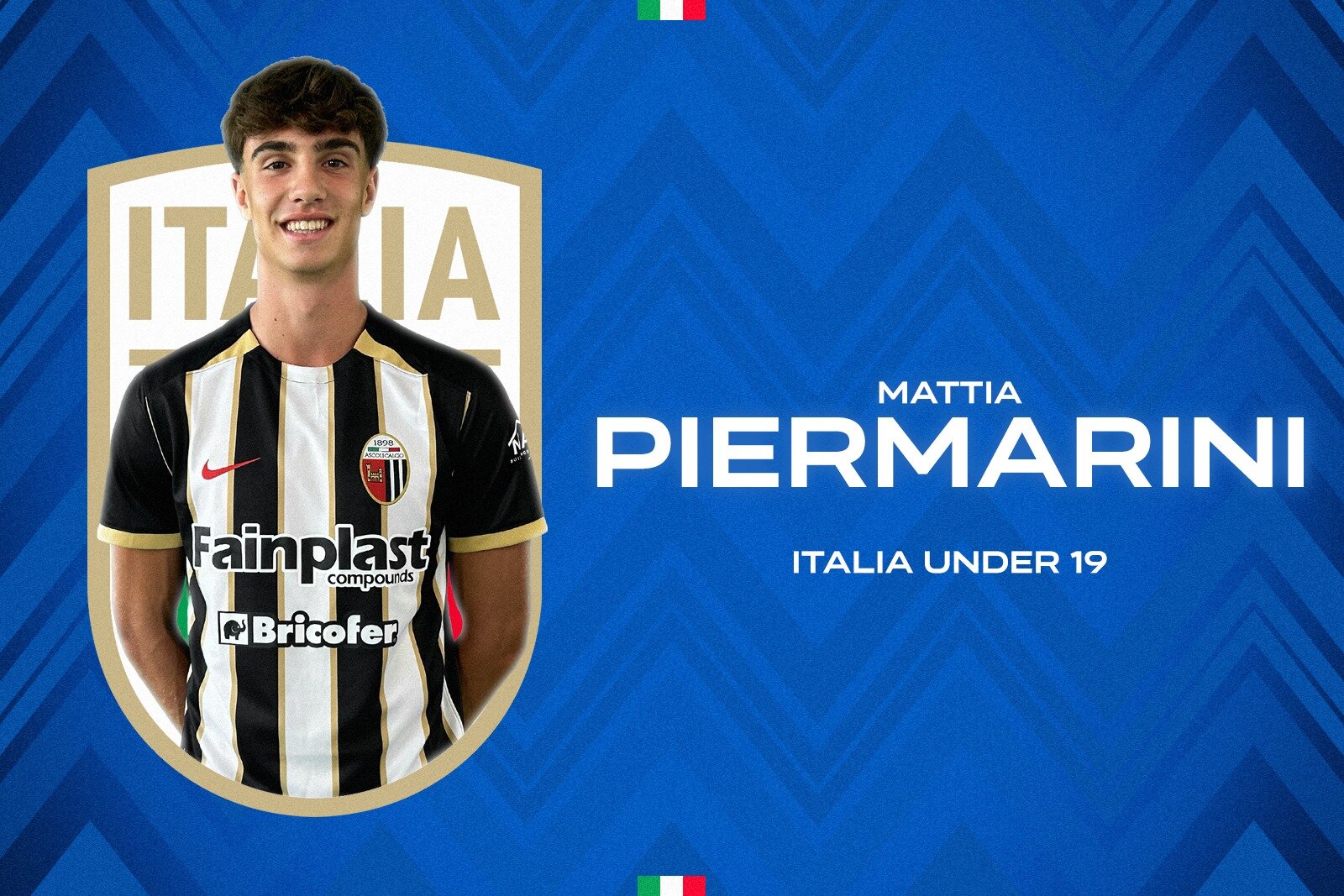 Mattia Piermarini convocato in Nazionale U19 dal CT Bollini